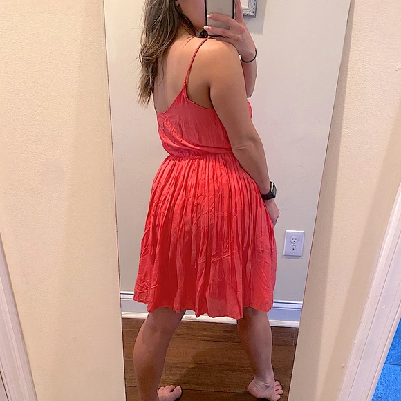 BB Dakota Elin Pleated Spaghetti Strap Dress Small - Picture 4 of 12